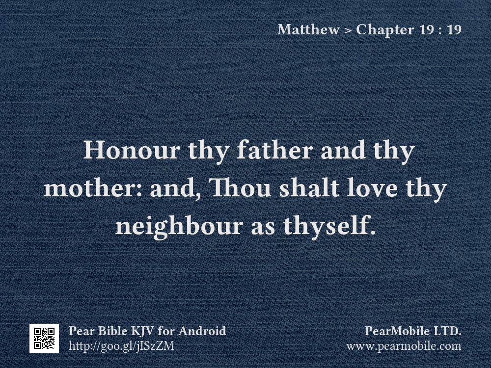 Matthew, Chapter 19:19